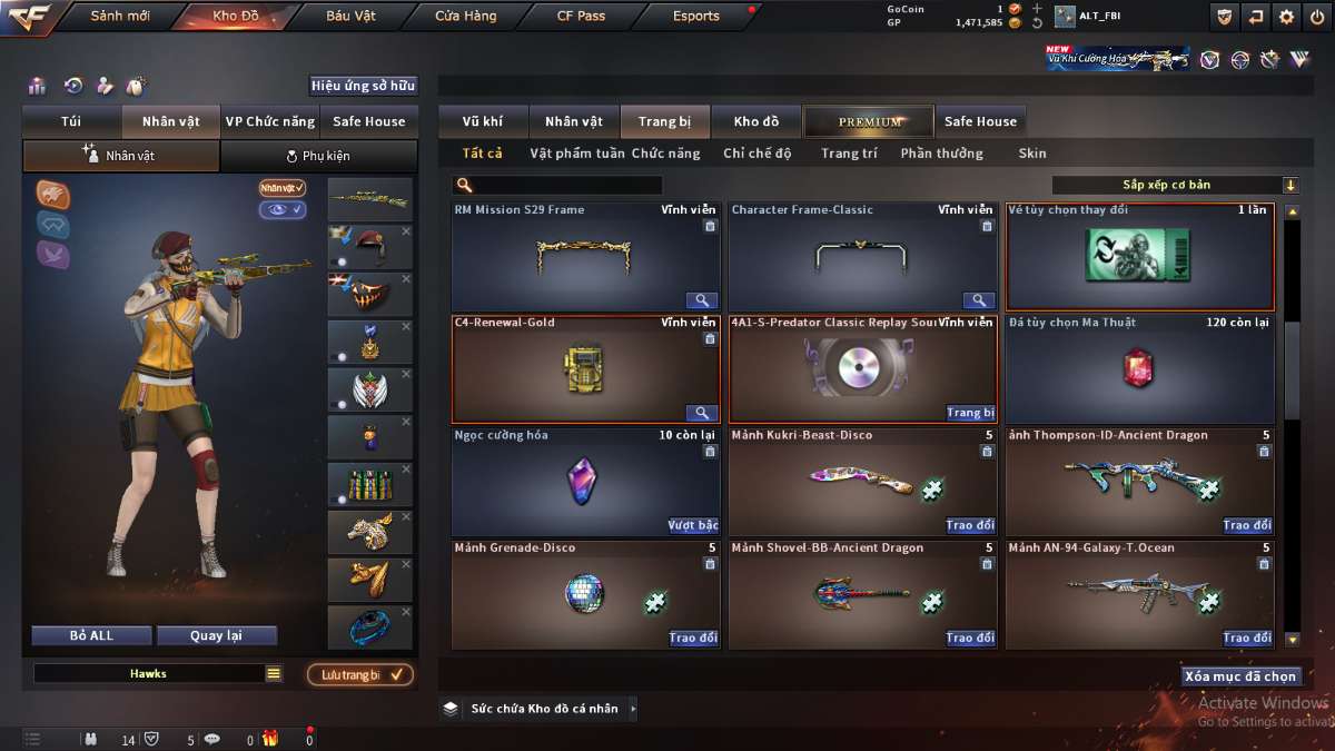 shop acc cf uy tin gia re